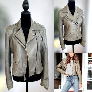 Truth and Pride Leather Biker Moto Jacket Size XS